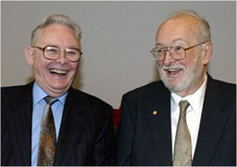 Inventors of MRI (Lauterbur, Mansfield)