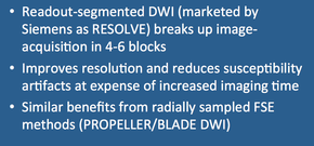 readout segmented DWI (RESOLVE)